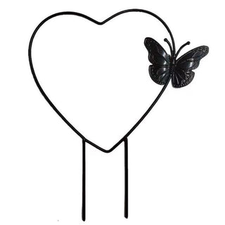 Plant Support, Heart Shape (Black)