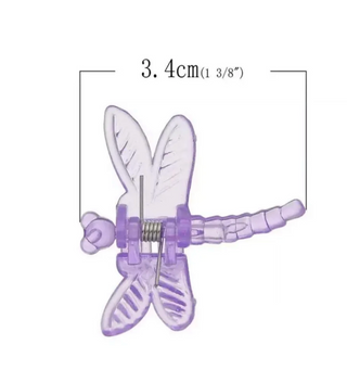 Plant Clips, Dragonfly, Pink